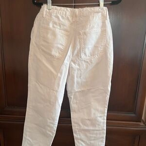 NWT Good American Good Girlfriend Ripped High Waist Ankle Jeans in White